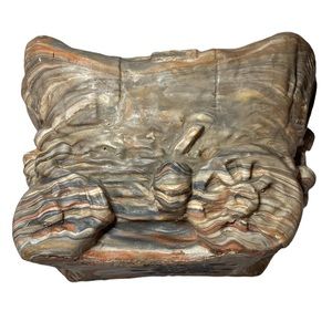 Vintage Comanche Pottery Western Covered Wagon Planter #4320078